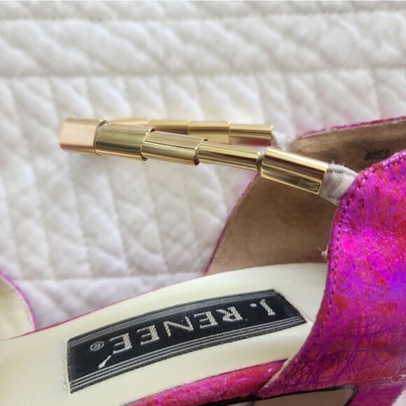 J.Renee Vintage Beautiful! tornasol hot pink elastic band heels - Picture 14 of 16